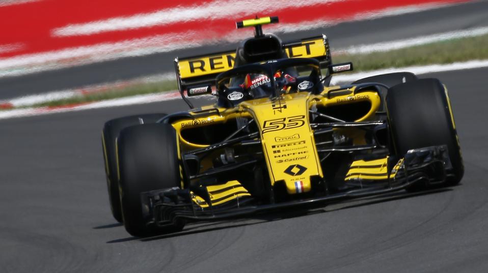 Renault driver Carlos Sainz of Spain drives at the Barcelona Catalunya racetrack in Montmelo, just outside Barcelona, Spain. AP Photo/Manu Fernandez