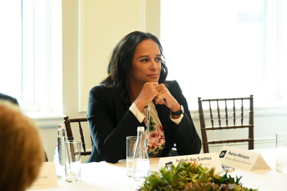 Isabel dos Santos At Roundtable Discussion On Business Evolution In Energy At Bloomberg Global Business Forum