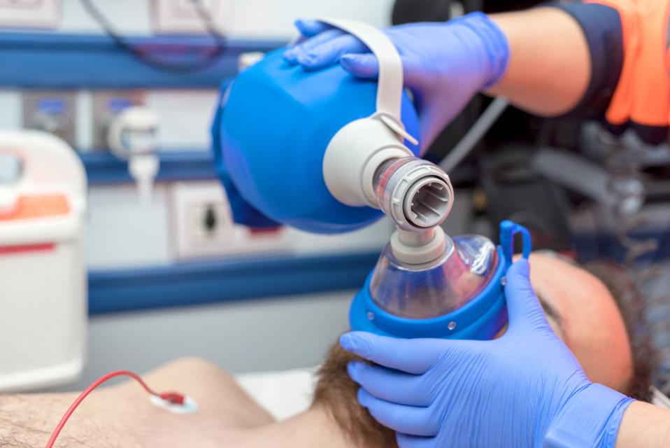 Bag mask ventilation prior to intubation