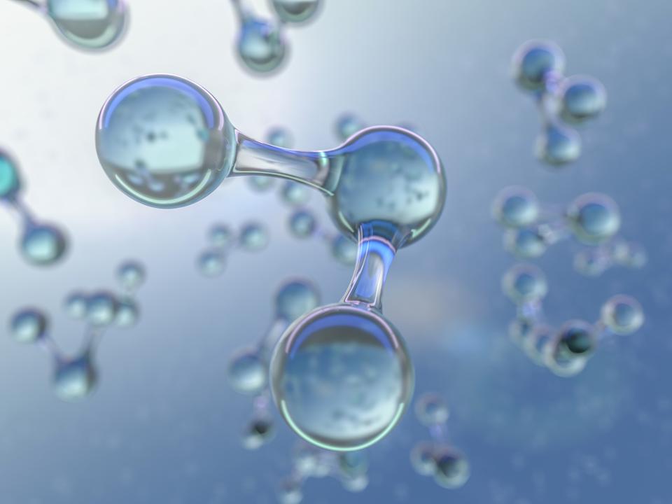 Illustration of molecule model. 3D
