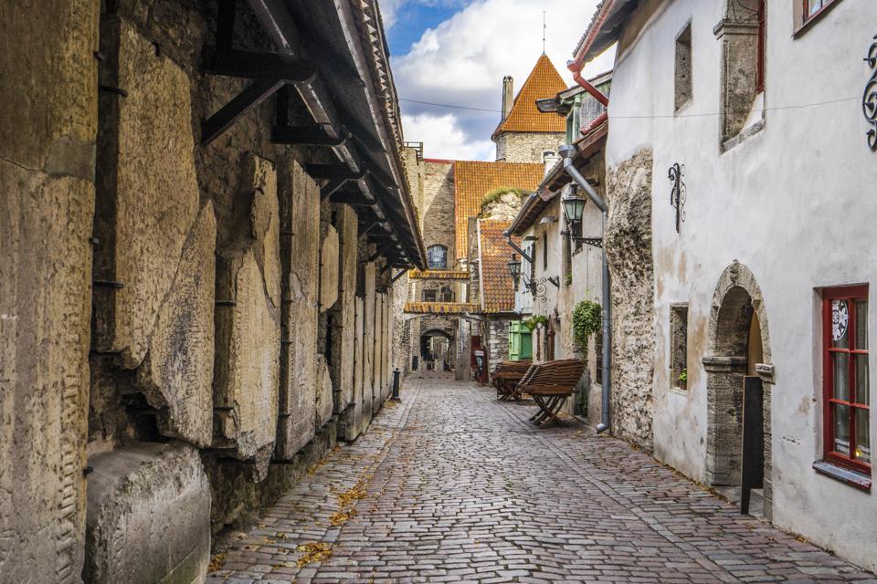St Catherine's Passage, a famous street in Tallinn