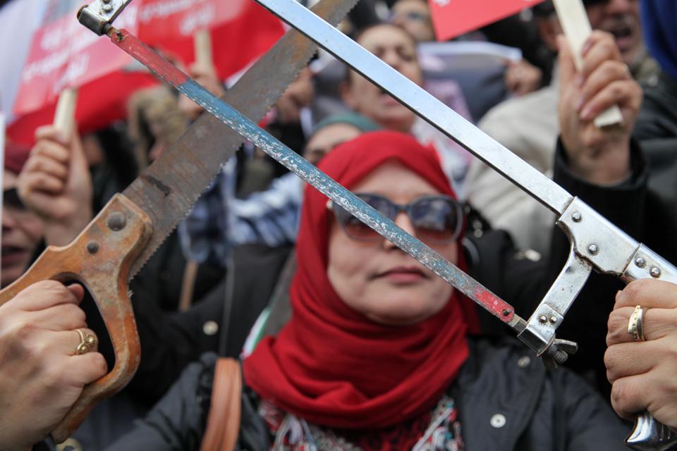 Protest Against Mohammed Bin Salman Visit To Tunisia
