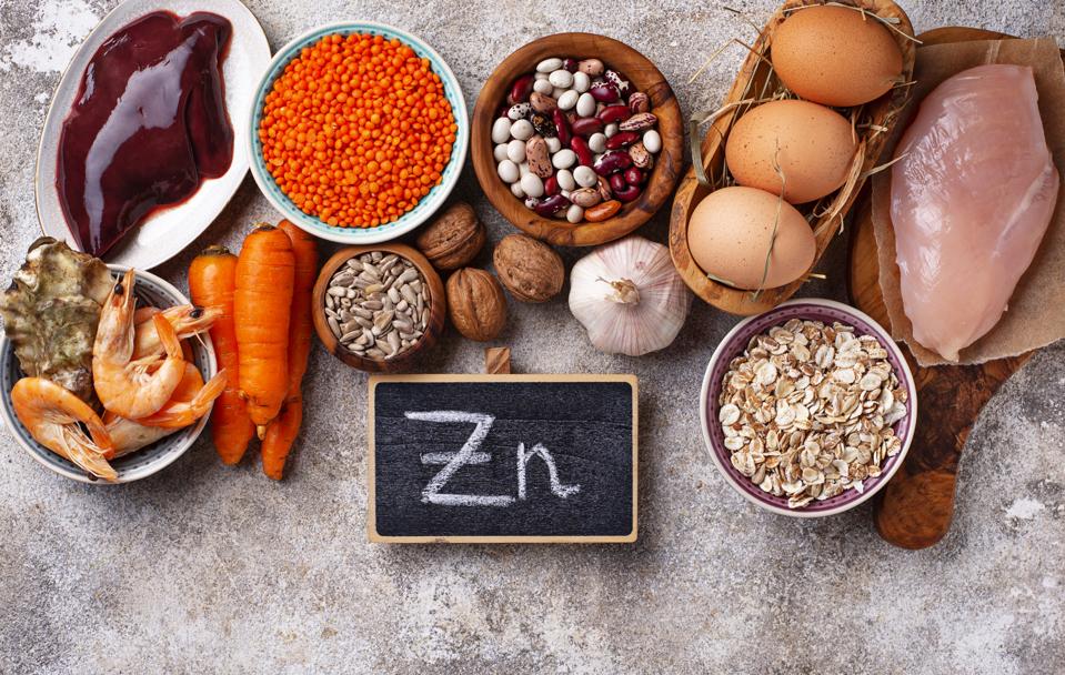 Healthy product sources of zinc.