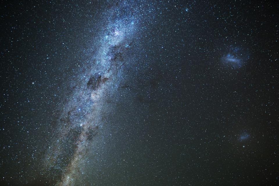 Milky Way and night sky at South Island New Zealand