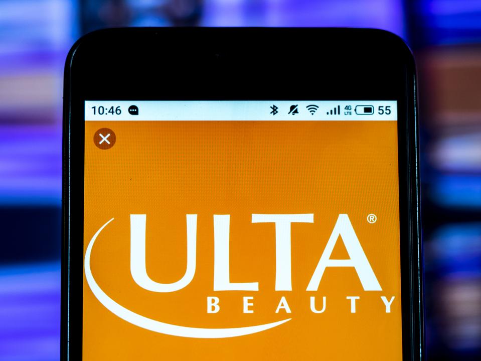 Ulta Beauty, Beauty salon company logo seen displayed on a