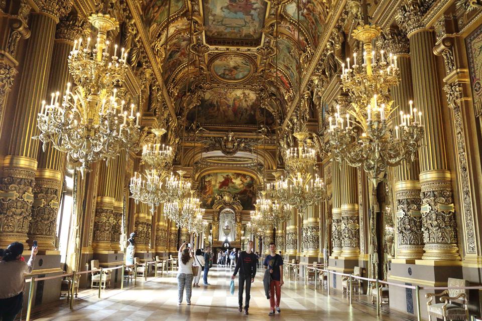 Interior view of the Palais Garnier (Paris Opera House),...