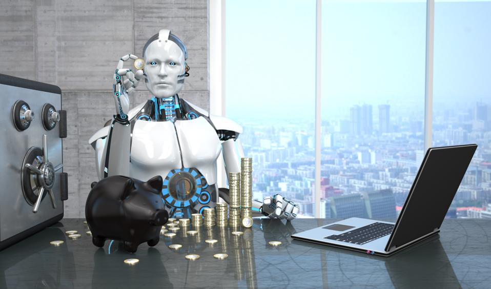 Robot Notebook Safe Piggy Bank Euro Coins