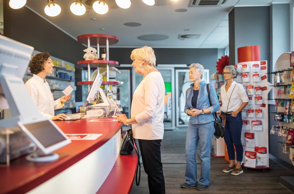 Interior of a pharmacy