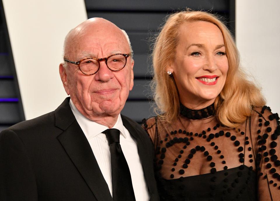 Rupert Murdoch S Wife Former Supermodel Jerry Hall Donates To Joe Biden S Campaign