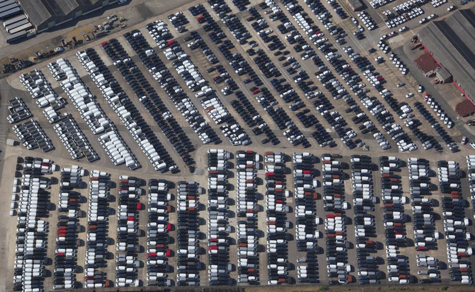Aerial Photograph of Unsold Cars And Vans, Warwickshire