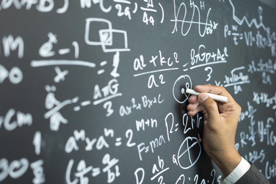 Image of math on a chalkboard