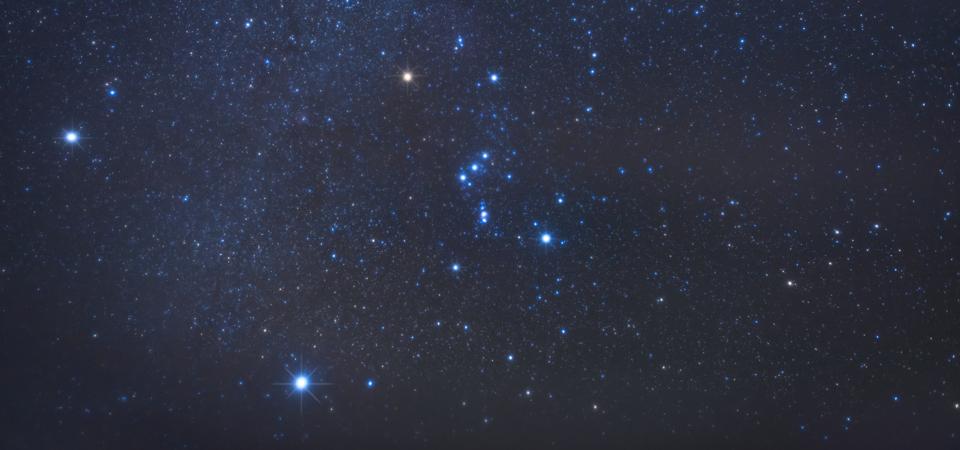 The Orion constellation.