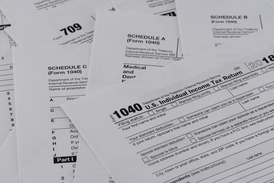 United States Internal Revenue Tax Return Forms