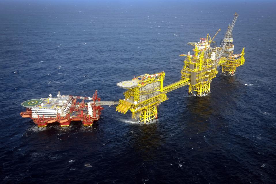 The Total Culzean gas platform in the North Sea.