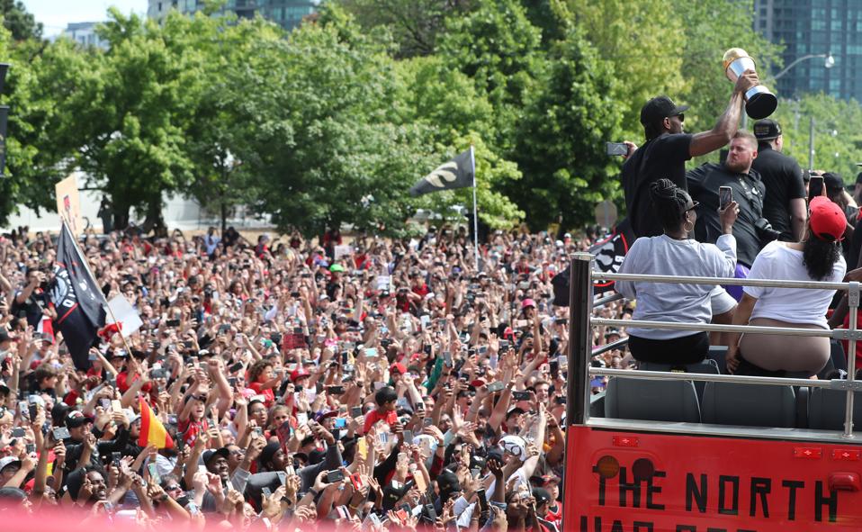 Toronto Raptors Draw Massive Crowds To Victory Parade And Rally
