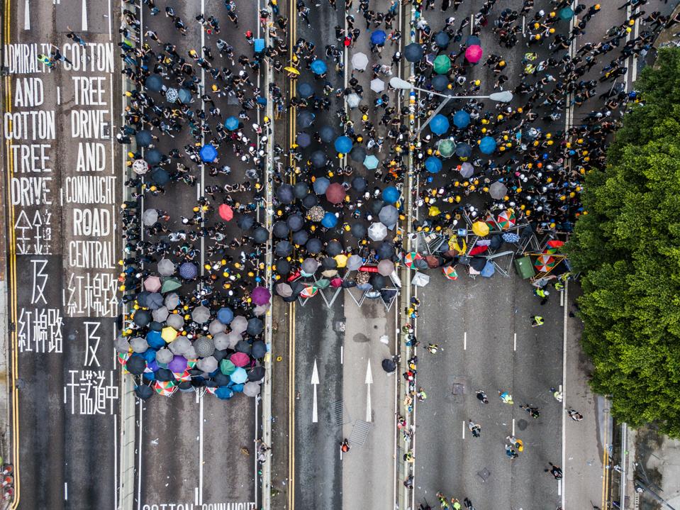 (EDITORS NOTE: Image has been created using a drone.)Aerial...