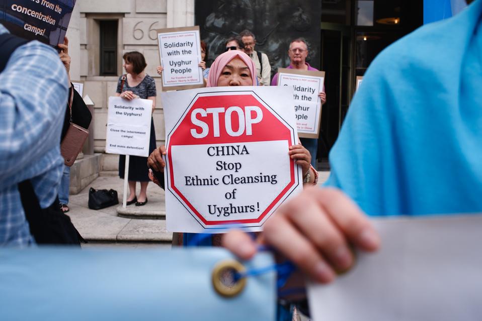 Uighurs Commemorate 10th Anniversary Of 2009 Urumqui Riots In London