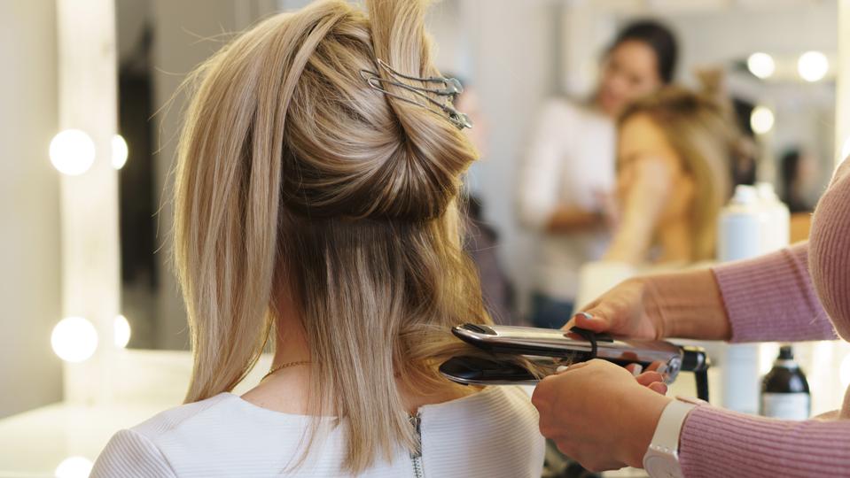 Hairdressing services.