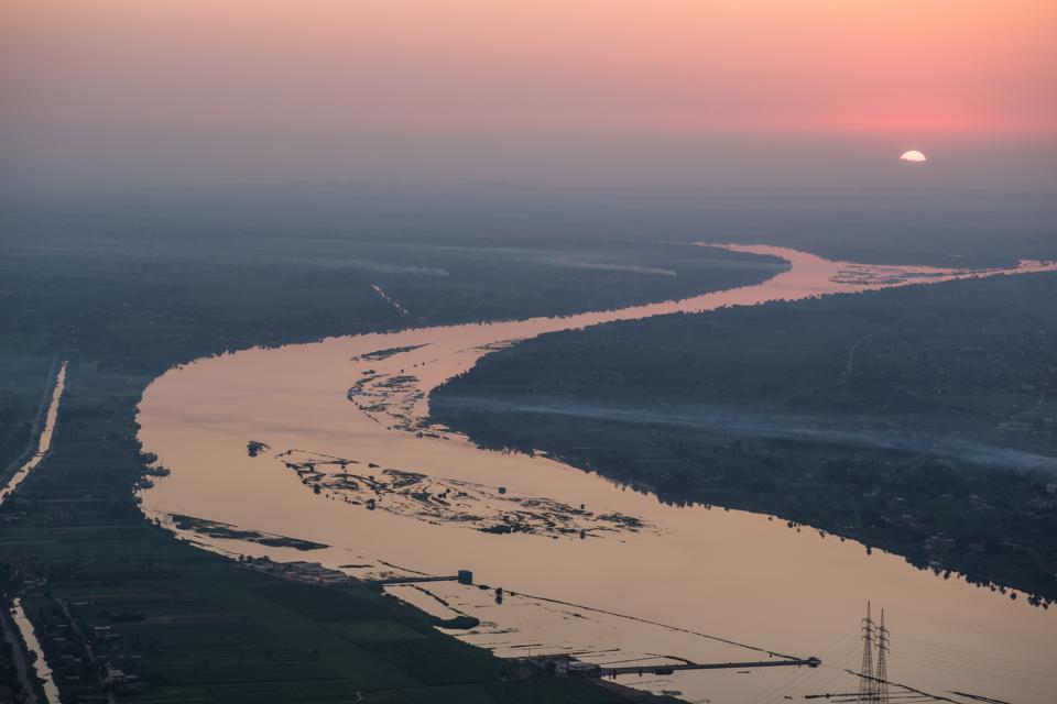 The Nile River Sunrise of Egypt