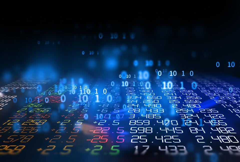 3d rendering of stock exchange display panel