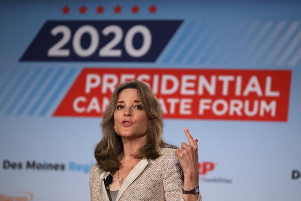 Democratic Presidential Candidate Marianne Williamson AARP Candidate Forums In Iowa