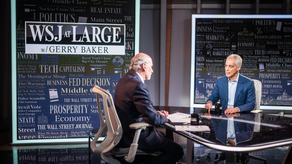 Rahm Emanuel Visits ″WSJ At Large With Gerry Baker″