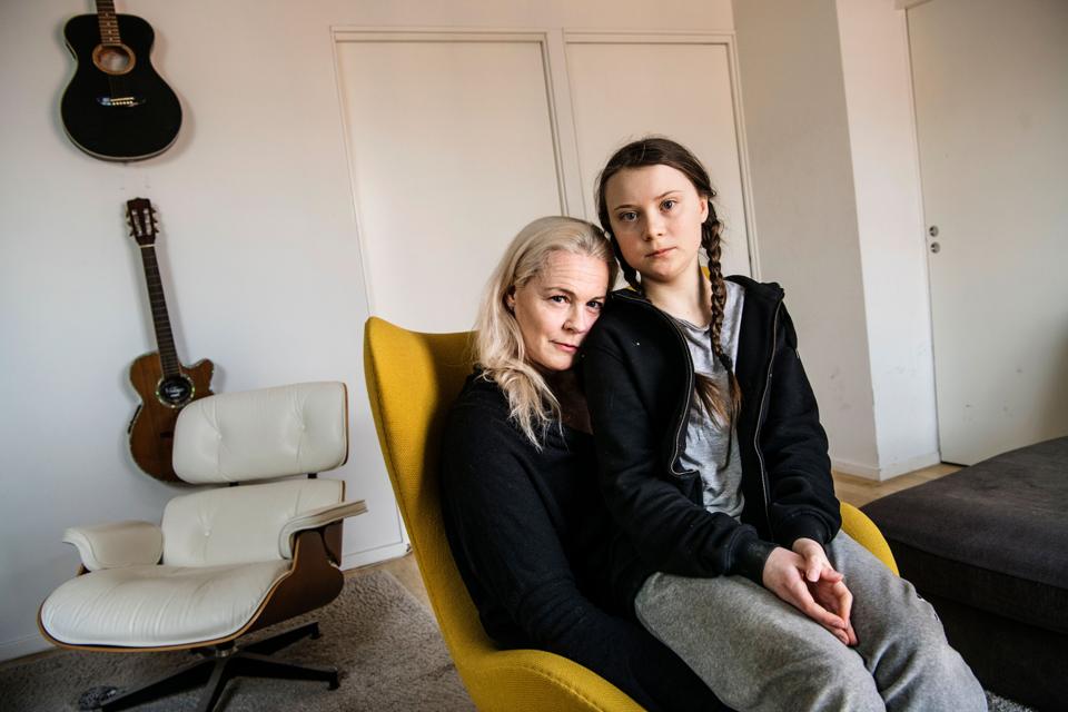 TOPSHOT-SWEDEN-GRETA-THUNBERG-MOTHER