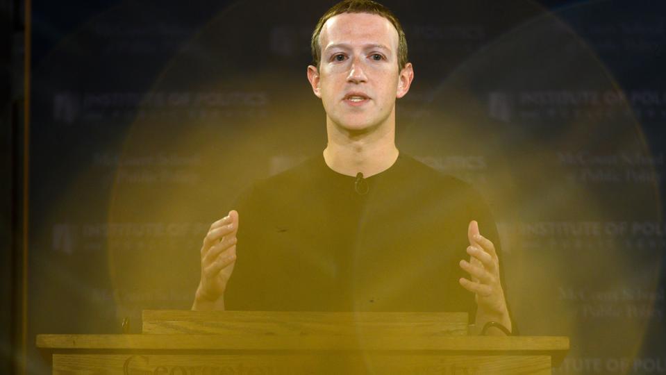 Facebook CEO Mark Zuckerberg spoke about importance of free speech at Georgetown University.