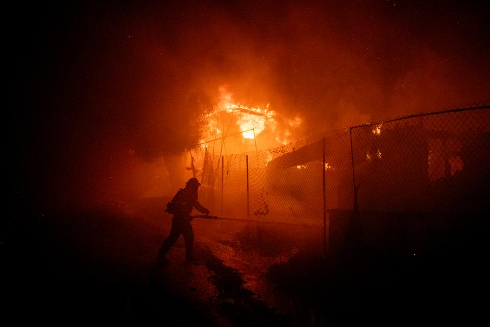 The Getty Fire Engulfs Neighborhoods From The Sepulveda Pass Into Brentwood