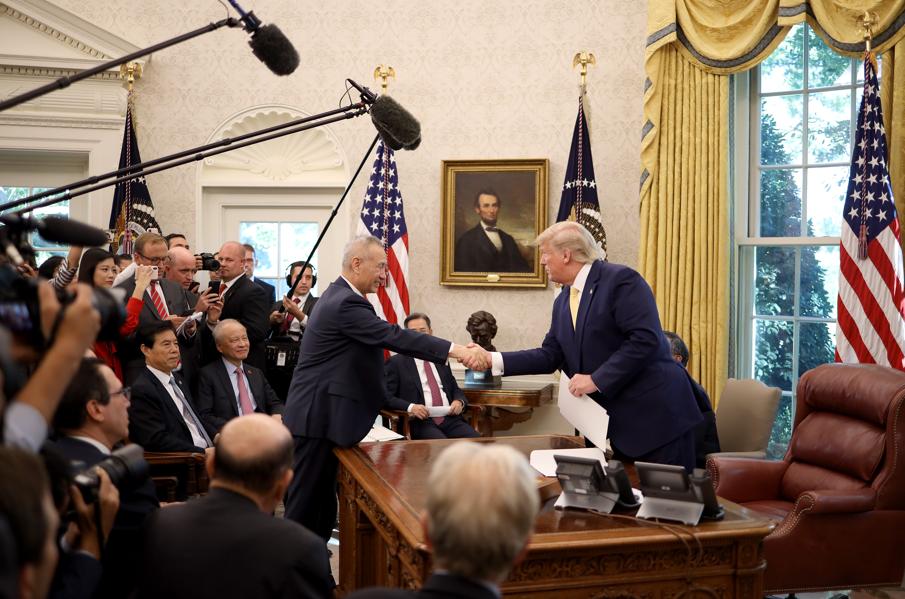 U.S., China Reach Partial Trade Deal, Boosting Market Back Near-Record Highs