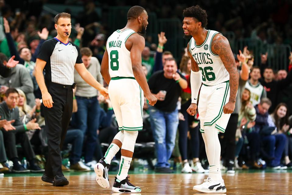 With Gordon Hayward Out Kemba Walker And Celtics Avoid Injuries Stay Atop Nba
