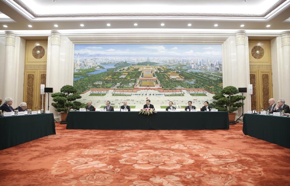 Chinese President Xi Jinping at 2019 New Economy Forum in Beijing