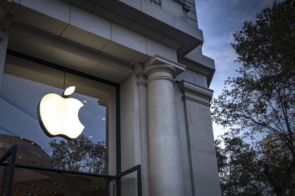 Apple's popular Apple logo, an American company that designs...