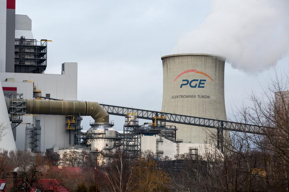 A coal-fired power station in Bogatynia, Poland.