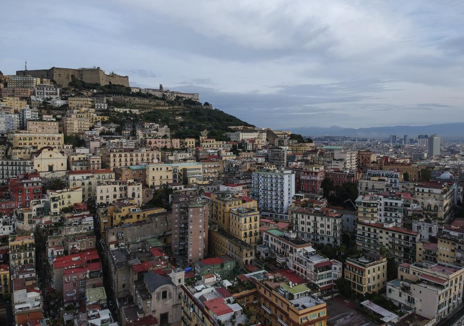 (EDITORS NOTE: Image was created with a drone.)
Aerial view...