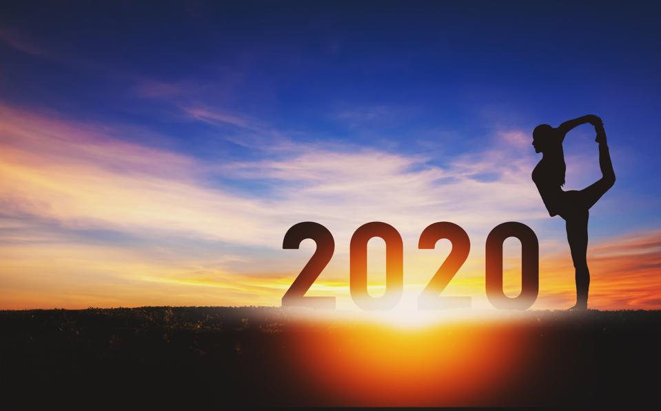 New year 2020 yoga