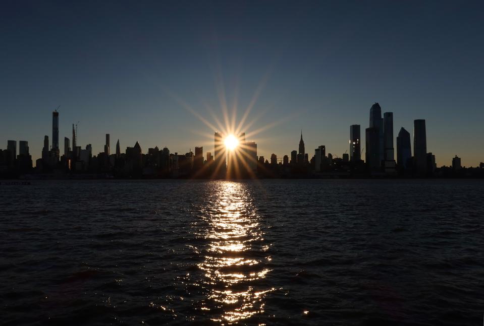 Sunrise in New York City