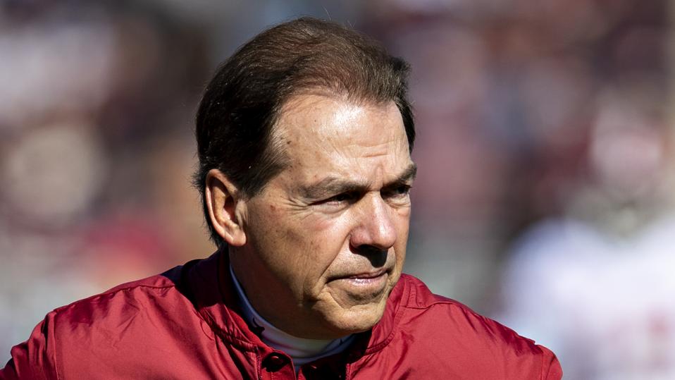 Alabama Crimson Tide head Coach Nick Saban