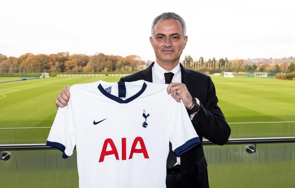 Spurs are the third Premier League club to be managed by Jose Mourinho.