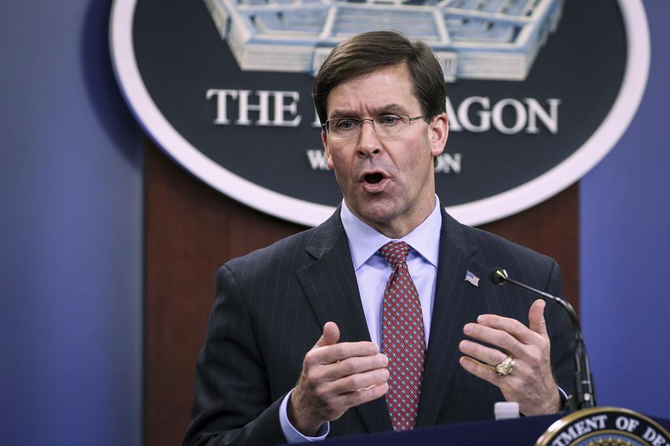 Defense Secretary Mark Esper Says He 'Didn't See' Evidence Of Embassy Attacks