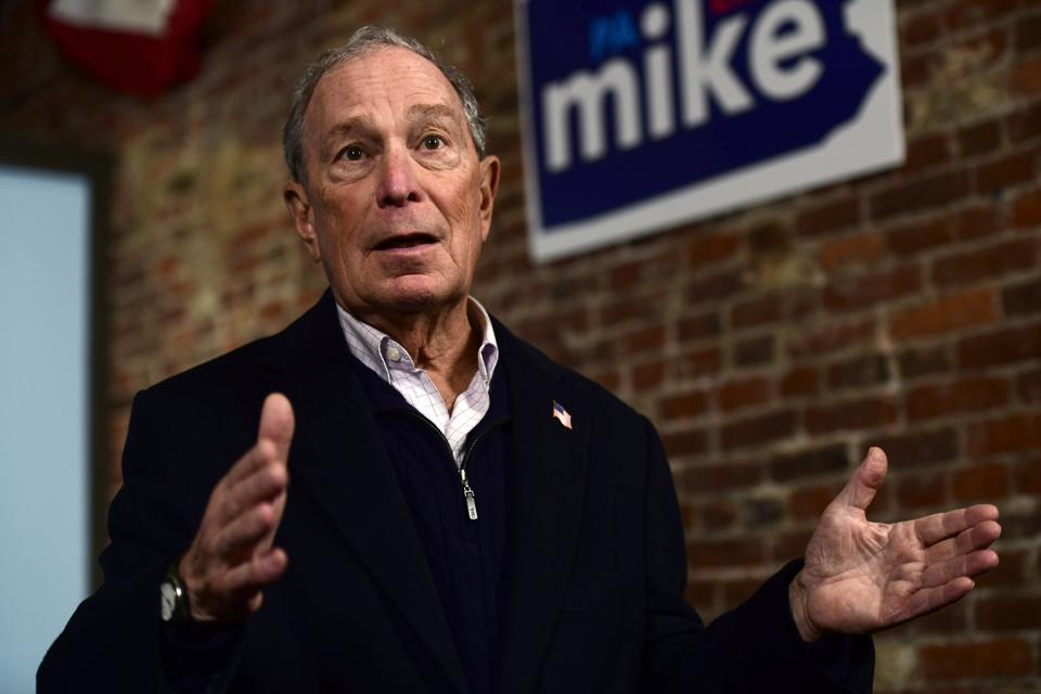 Democratic Presidential candidate Michael Bloomberg visits Philadelphia.