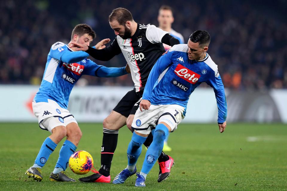 Juventus Manager Maurizio Sarri Brands Serie A Champions