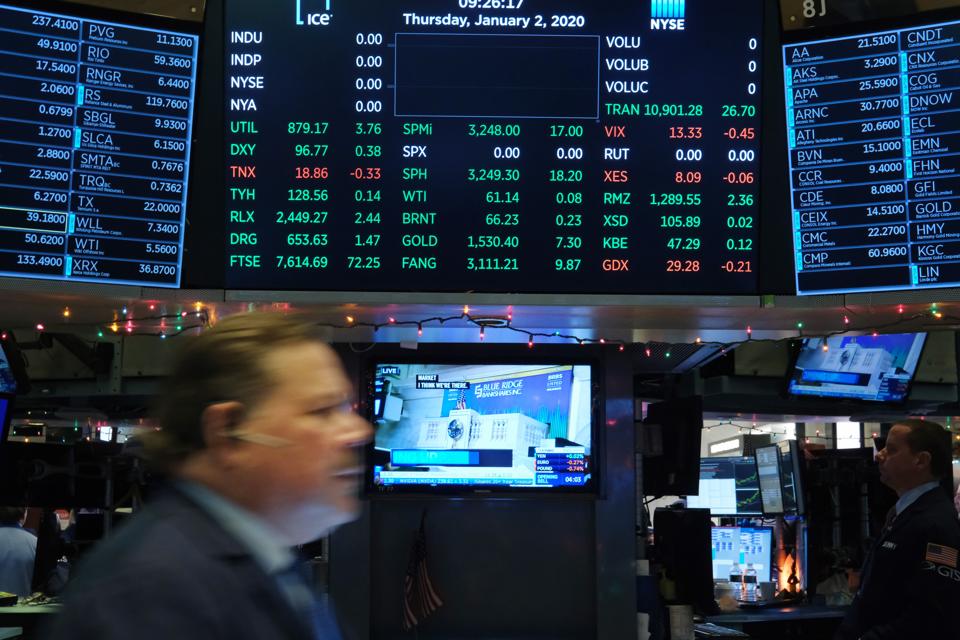 New York Stock Exchange Opens For First Time In 2020