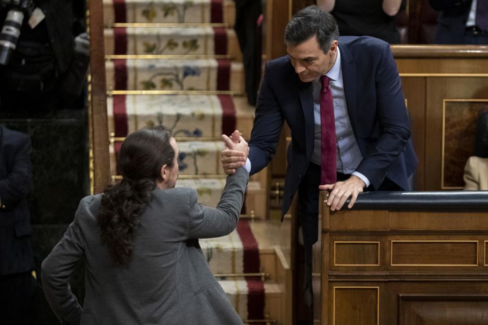 Spanish Parliament Holds Pedro Sanchez Investiture Debate