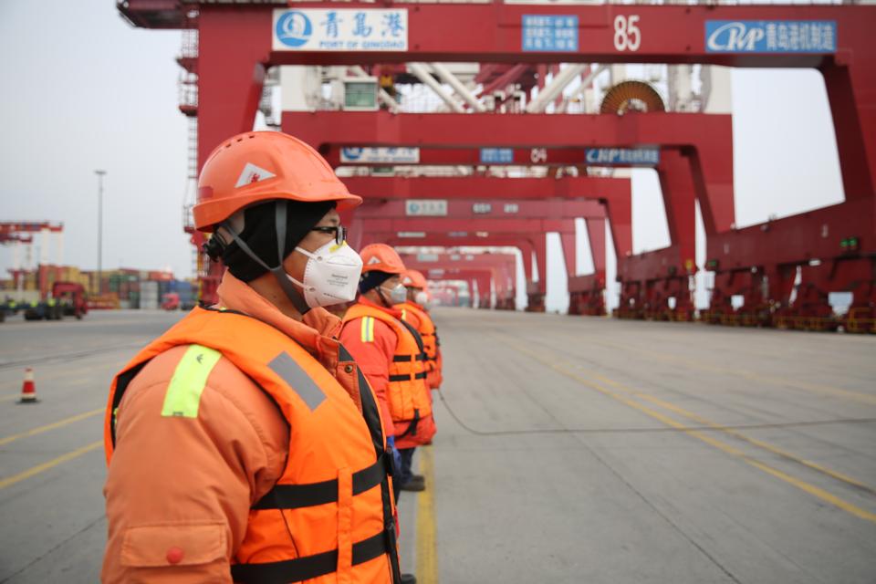 Qingdao Qianwan Port Container Terminal, coronavirus, China trade war, China phase one trade deal