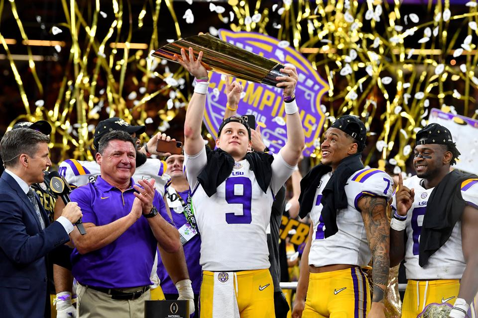 A Piece Of Greatness LSU’s Joe Burrow Delivers A Championship Moment