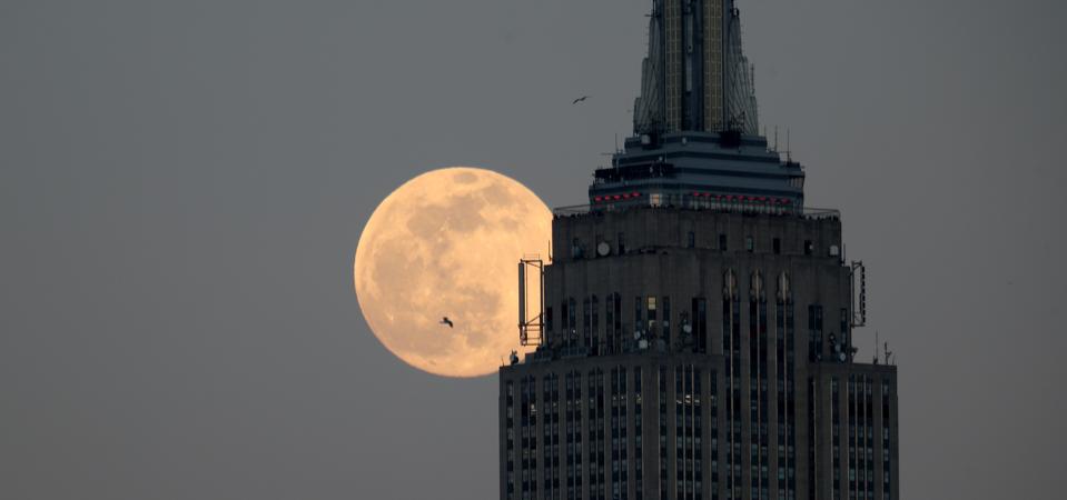 Snow Moon in New York City
