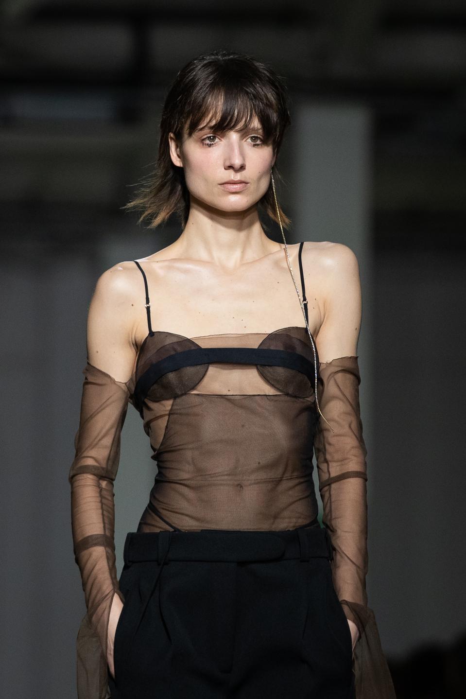 Nensi Dojaka Catwalk - London Fashion Week February 2020