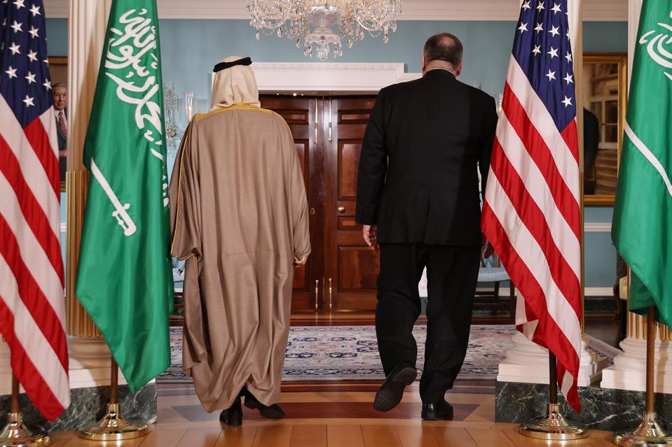Secretary Of State Pompeo Meets With Saudi Foreign Minister At State Department