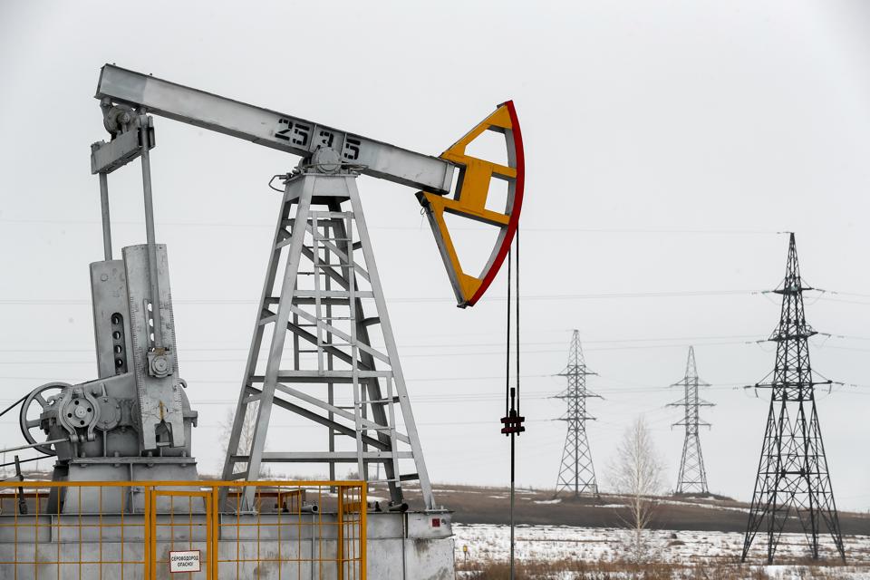 Pumpjacks in Tatarstan, Russia